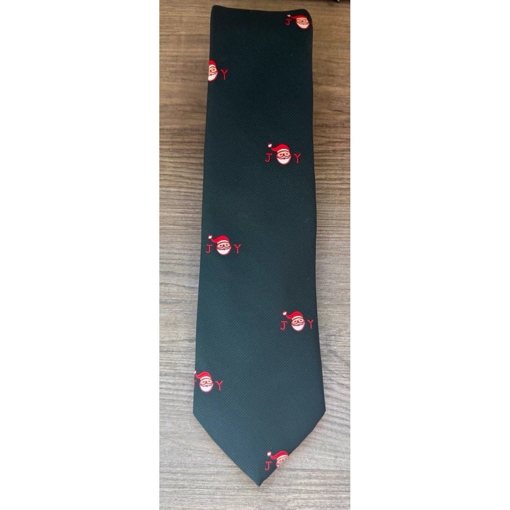 Vintage Chipp JOY Santa Christmas Terylene Tie New York New Haven